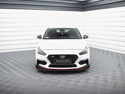 Maxton Design Front Splitter V.6 + Flaps Hyundai I30 N Mk3 Hatchback / Fastback
