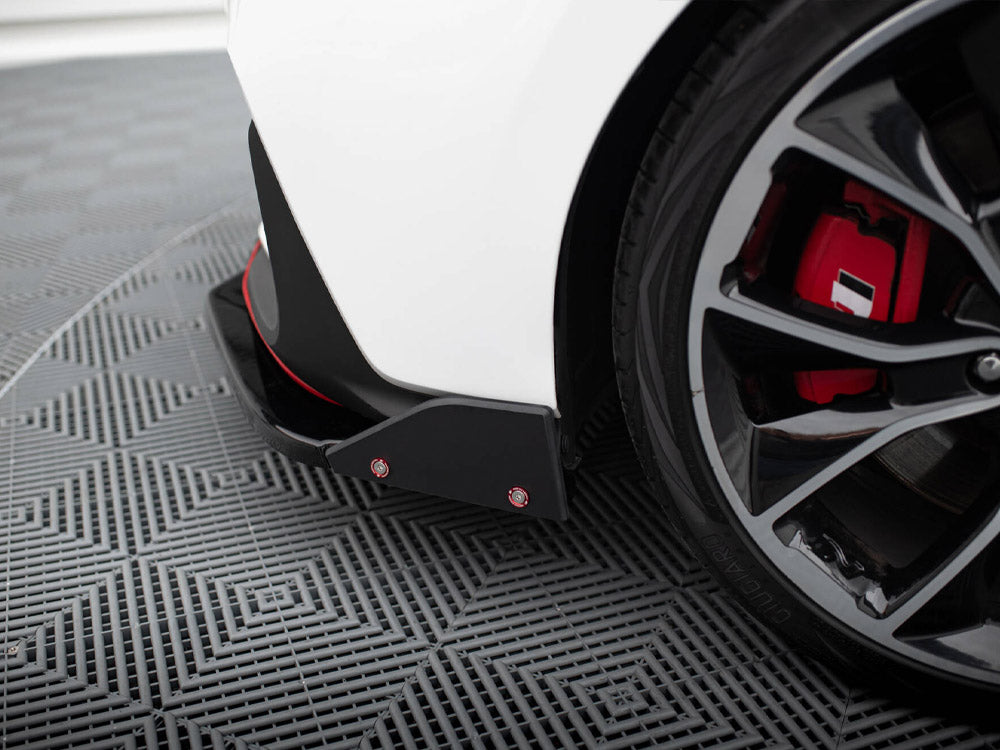 Maxton Design Front Splitter V.6 + Flaps Hyundai I30 N Mk3 Hatchback / Fastback