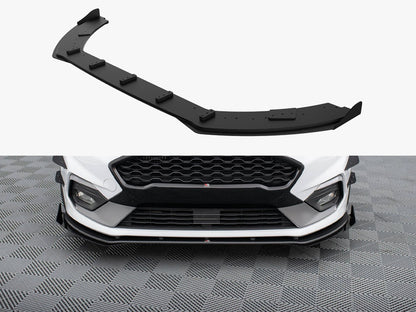 Maxton Design Street PRO Front Splitter + Flaps Ford Fiesta Mk8 ST / ST-Line