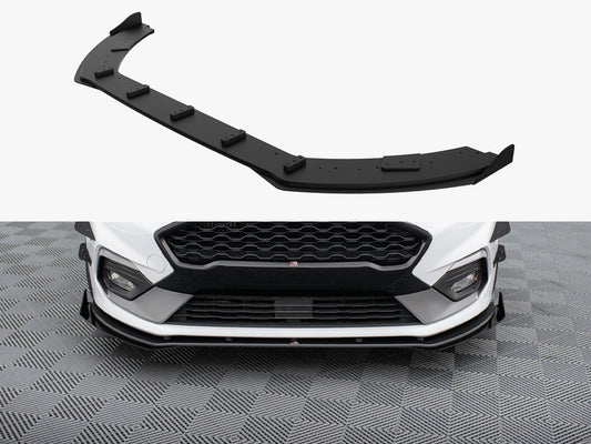 Maxton Design Street PRO Front Splitter + Flaps Ford Fiesta Mk8 ST / ST-Line