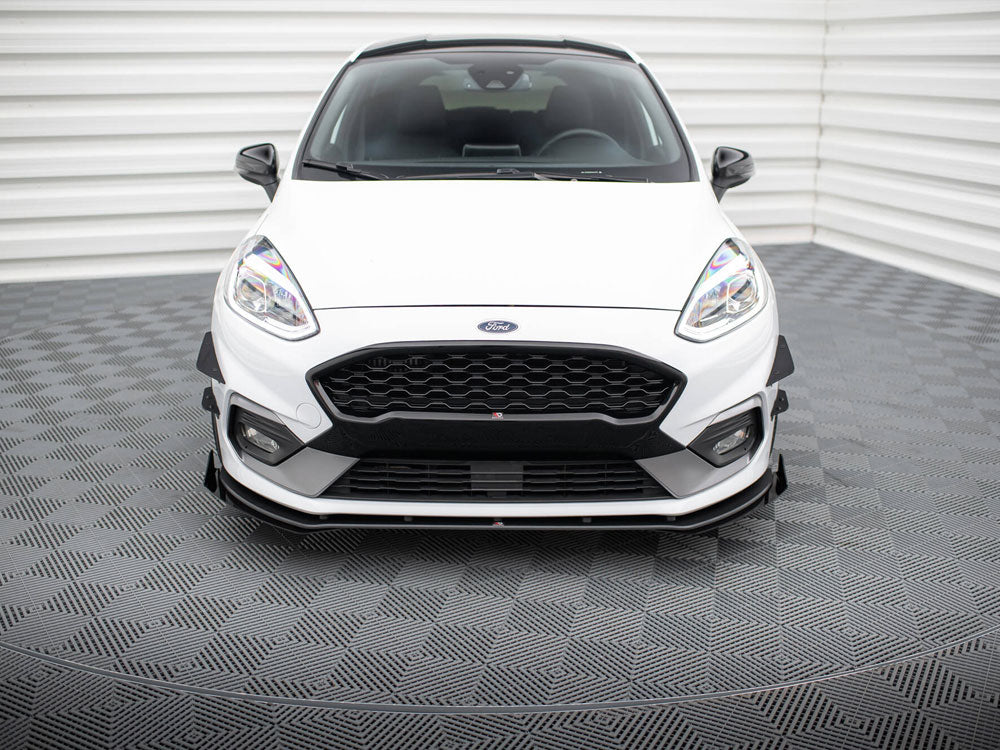 Maxton Design Street PRO Front Splitter + Flaps Ford Fiesta Mk8 ST / ST-Line