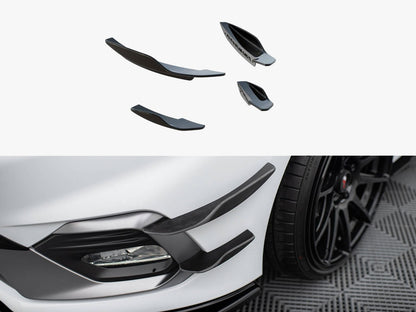 Maxton Design Front Bumper Wings (Canards) V.2 Ford Fiesta Mk8 ST / ST-Line