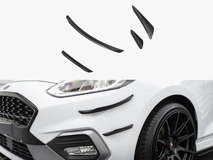 Maxton Design Front Bumper Wings (Canards) V.3 Ford Fiesta Mk8 ST / ST-Line