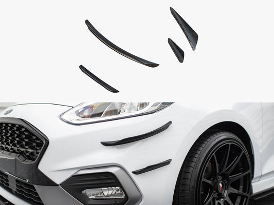 Maxton Design Front Bumper Wings (Canards) V.3 Ford Fiesta Mk8 ST / ST-Line