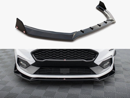 Maxton Design Front Splitter V.4 + Flaps Ford Fiesta ST / ST-Line Mk8