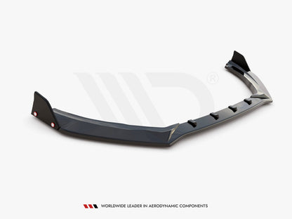 Maxton Design Front Splitter V.4 + Flaps Ford Fiesta ST / ST-Line Mk8