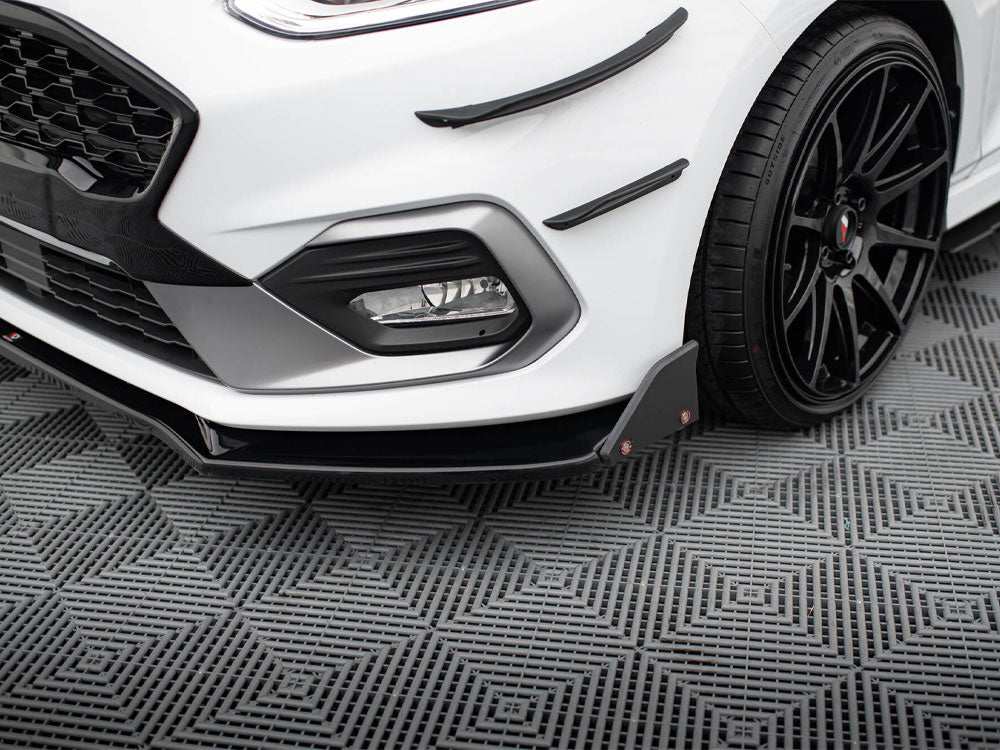 Maxton Design Front Splitter V.4 + Flaps Ford Fiesta ST / ST-Line Mk8