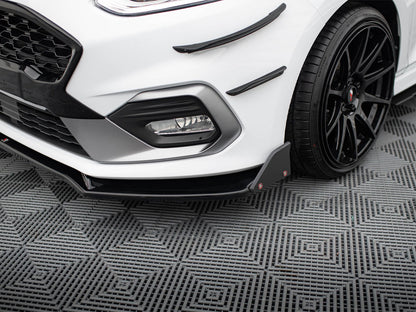 Maxton Design Front Splitter V.4 + Flaps Ford Fiesta ST / ST-Line Mk8