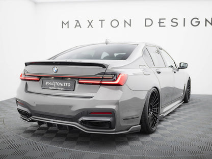 Maxton Design Prepreg Carbon Fiber Rear Splitter BMW 7 M-Pack G11 / G12 Facelift