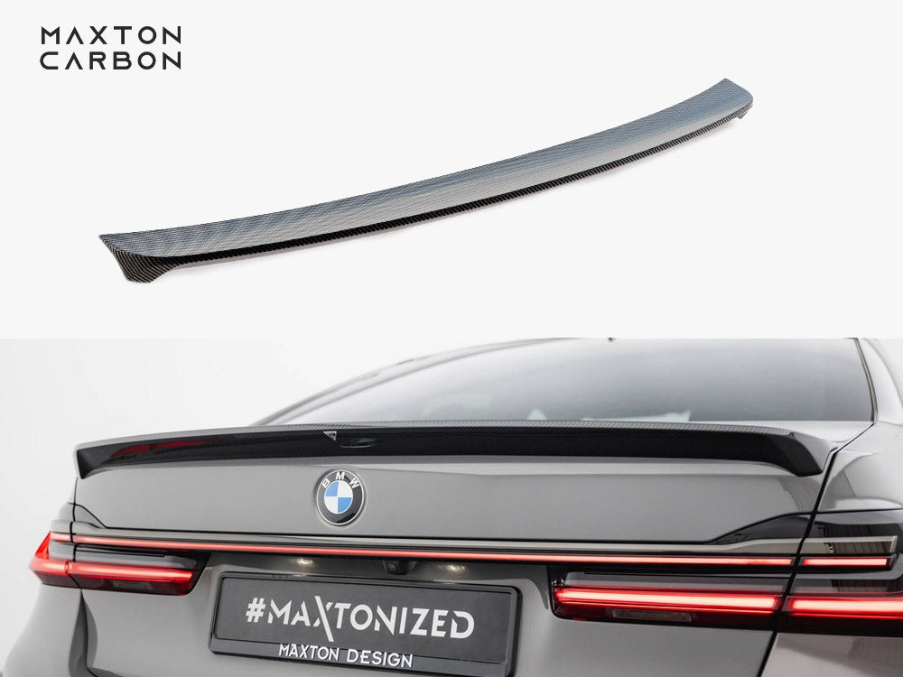 Maxton Design Prepreg Carbon Fiber Tailgate Spoiler BMW 7 G11 / G11 Facelift