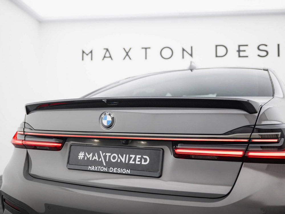 Maxton Design Prepreg Carbon Fiber Tailgate Spoiler BMW 7 G11 / G11 Facelift