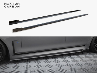 Maxton Design Carbon Fiber Side Skirts BMW 7 M-Pack G11 Facelift
