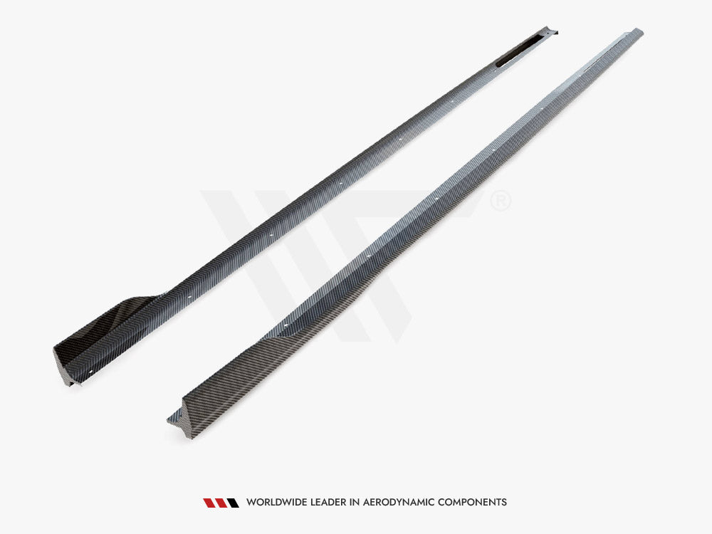 Maxton Design Carbon Fiber Side Skirts BMW 7 M-Pack G11 Facelift