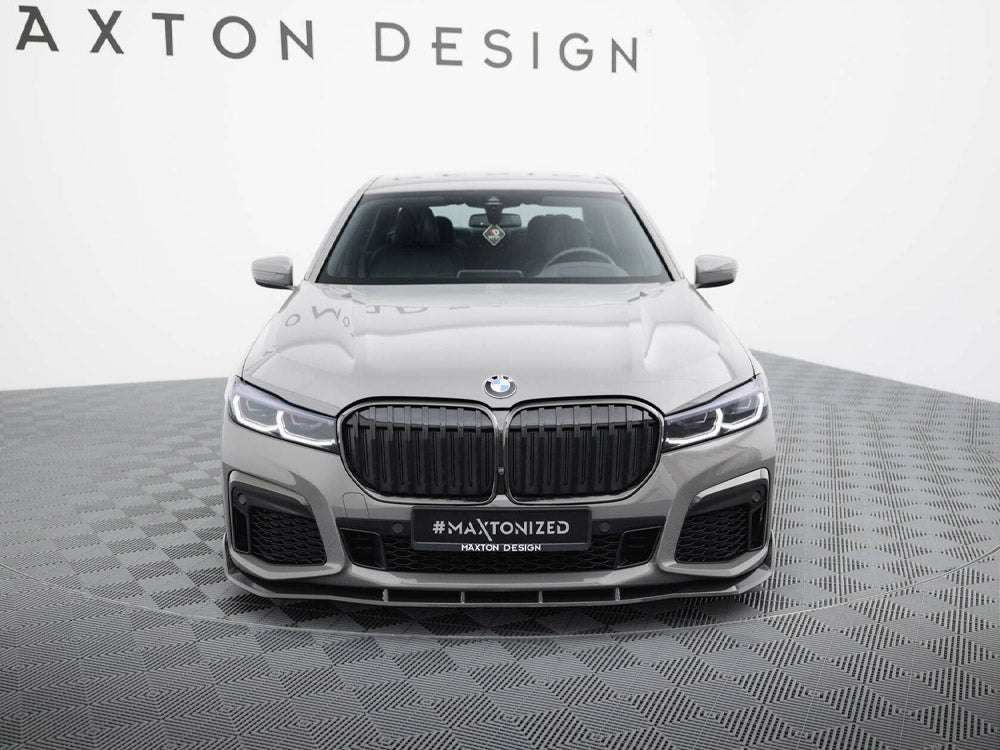 Maxton Design Prepreg Carbon Fiber Front Splitter + ABS Splitter BMW 7 M-Pack G11 Facelift