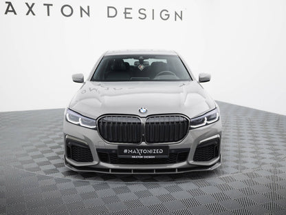 Maxton Design Prepreg Carbon Fiber Front Splitter + ABS Splitter BMW 7 M-Pack G11 Facelift