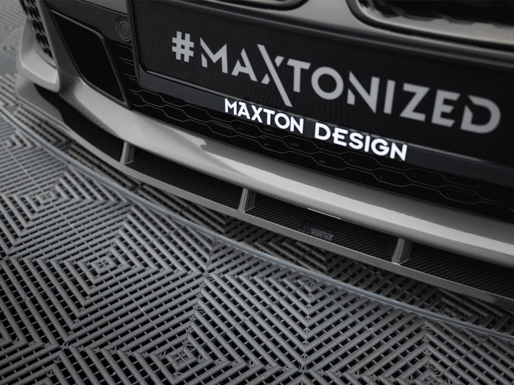 Maxton Design Prepreg Carbon Fiber Front Splitter + ABS Splitter BMW 7 M-Pack G11 Facelift