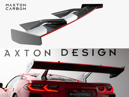 Maxton Design Carbon Spoiler + LED Chevrolet Corvette C8
