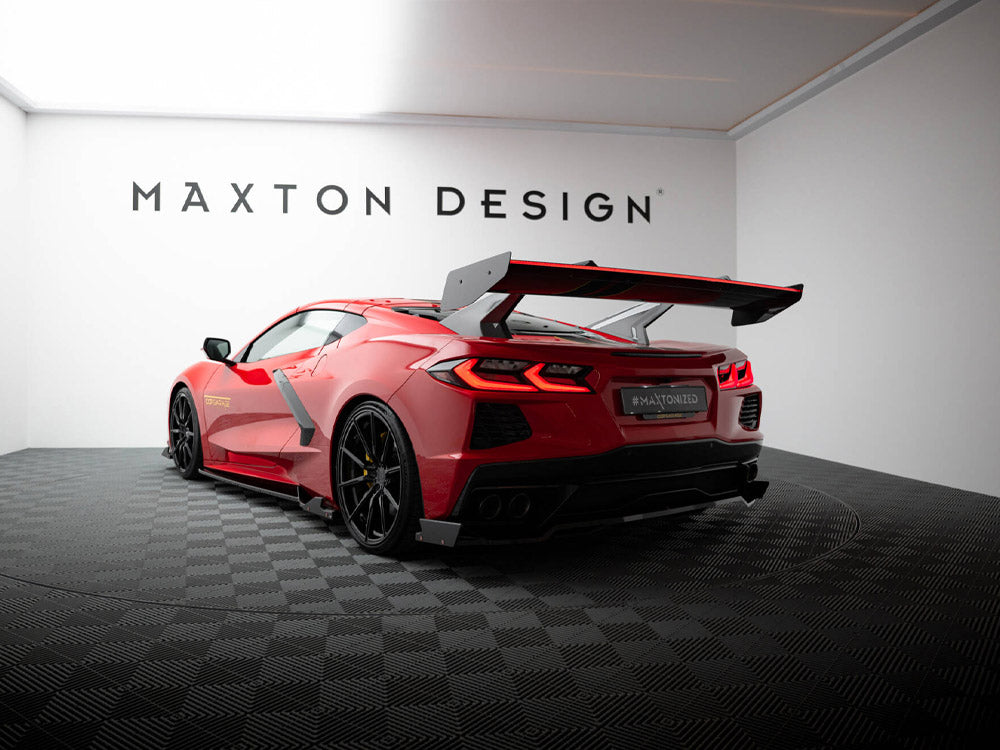 Maxton Design Carbon Spoiler + LED Chevrolet Corvette C8