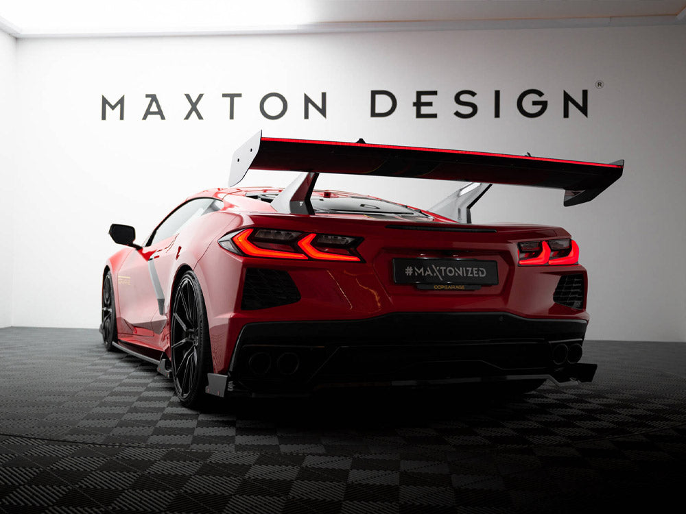 Maxton Design Carbon Spoiler + LED Chevrolet Corvette C8