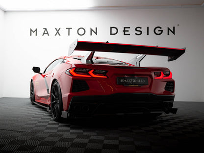 Maxton Design Carbon Spoiler + LED Chevrolet Corvette C8