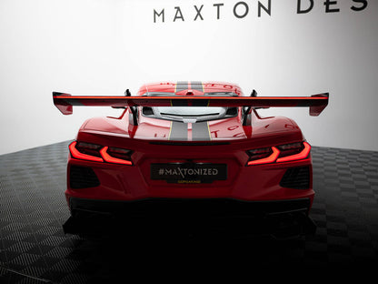 Maxton Design Carbon Spoiler + LED Chevrolet Corvette C8
