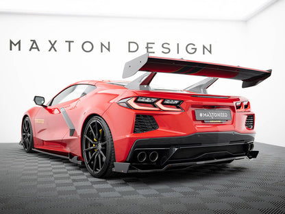 Maxton Design Carbon Spoiler + LED Chevrolet Corvette C8