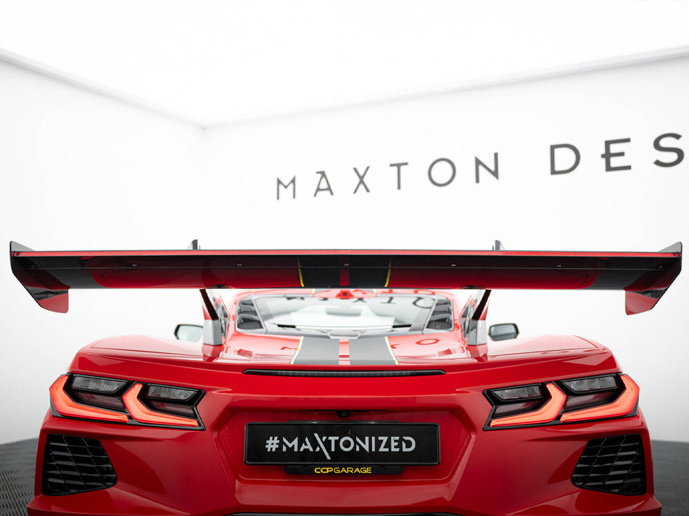 Maxton Design Carbon Spoiler + LED Chevrolet Corvette C8