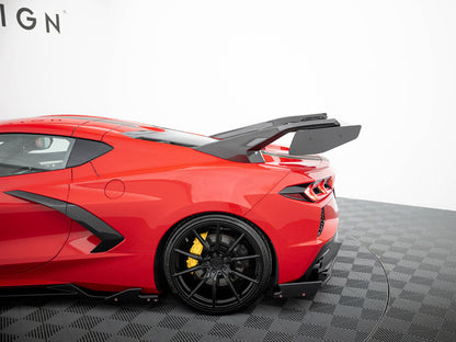 Maxton Design Carbon Spoiler + LED Chevrolet Corvette C8