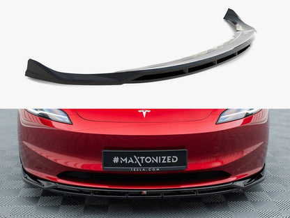 Maxton Design Front Splitter V.1 Tesla Model 3 FL Project Highland