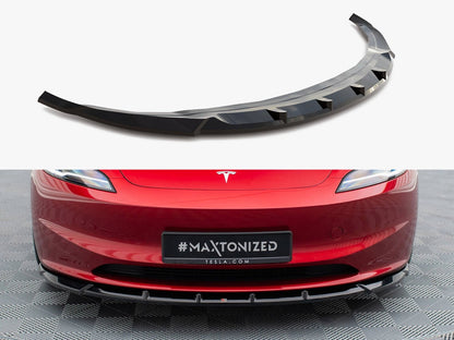 Maxton Design Front Splitter V.2 Tesla Model 3 FL Project Highland