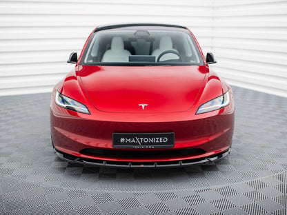 Maxton Design Front Splitter V.2 Tesla Model 3 FL Project Highland