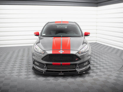 Maxton Design Hybrid Front Splitter V.1 Ford Focus ST Mk3 FL