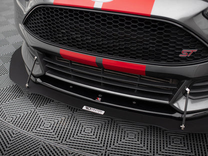 Maxton Design Hybrid Front Splitter V.1 Ford Focus ST Mk3 FL