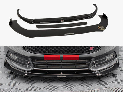 Maxton Design Hybrid Front Splitter V.2 Ford Focus ST Mk3 FL