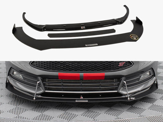Maxton Design Hybrid Front Splitter V.2 Ford Focus ST Mk3 FL