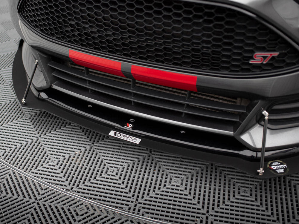 Maxton Design Hybrid Front Splitter V.2 Ford Focus ST Mk3 FL