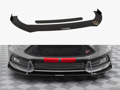 Maxton Design Racing Front Splitter V.2 Ford Focus ST Mk3 FL