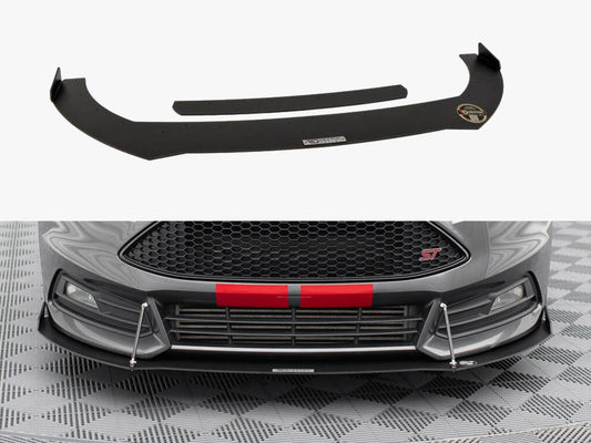 Maxton Design Racing Front Splitter V.2 Ford Focus ST Mk3 FL