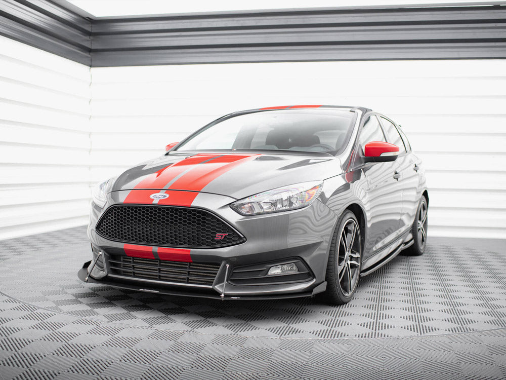 Maxton Design Racing Front Splitter V.2 Ford Focus ST Mk3 FL