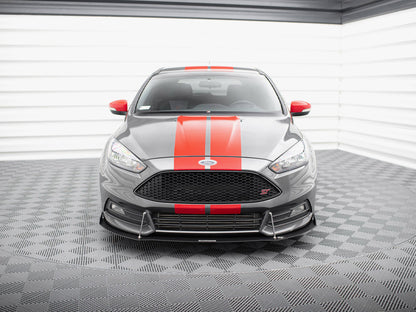 Maxton Design Racing Front Splitter V.2 Ford Focus ST Mk3 FL