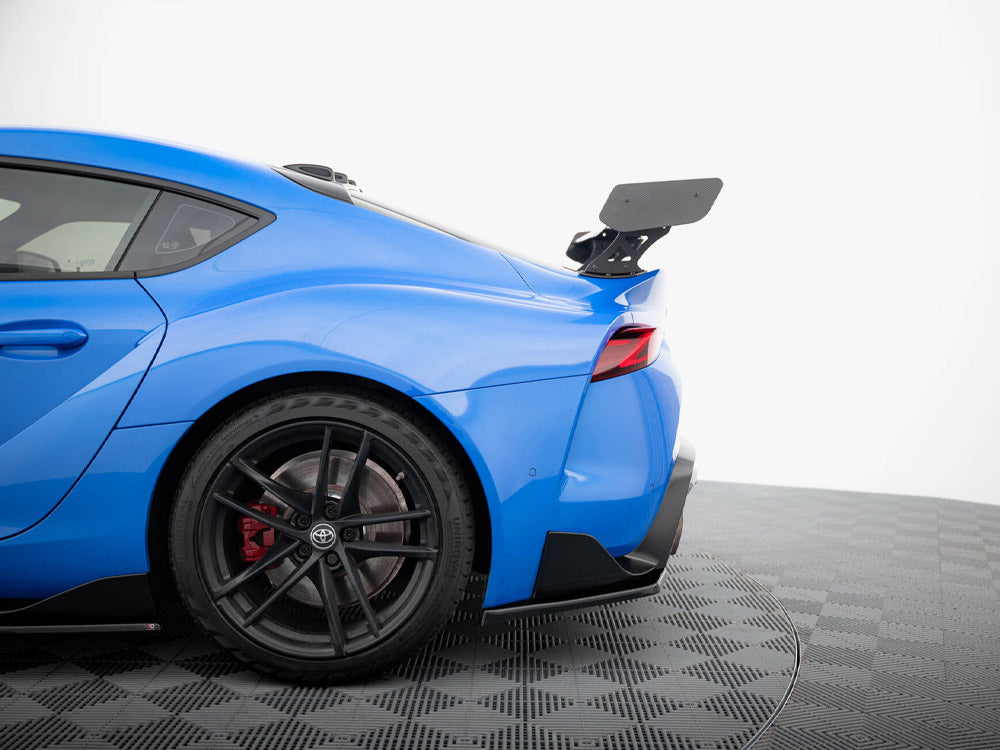 Maxton Design Carbon Spoiler With External Brackets Uprights + LED Toyota Supra Mk5
