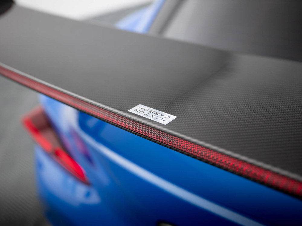 Maxton Design Carbon Spoiler With External Brackets Uprights + LED Toyota Supra Mk5
