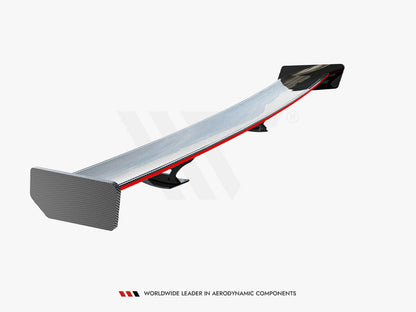 Maxton Design Carbon Spoiler With External Brackets Uprights + LED Toyota Supra Mk5