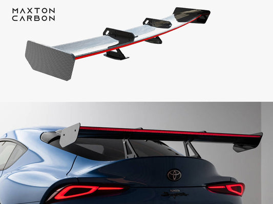 Maxton Design Carbon Spoiler With Upper Swan Mounting + LED Toyota Supra Mk5
