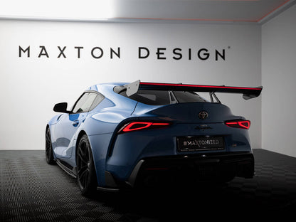 Maxton Design Carbon Spoiler With Upper Swan Mounting + LED Toyota Supra Mk5