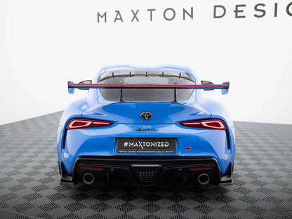Maxton Design Carbon Spoiler With Upper Swan Mounting + LED Toyota Supra Mk5