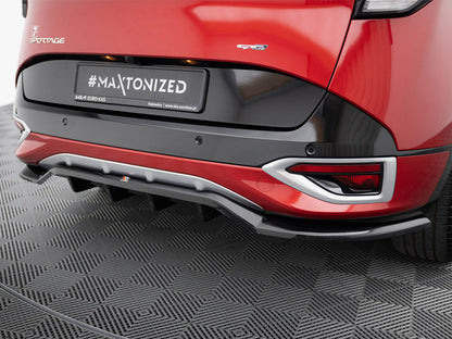Maxton Design Rear Splitter (Vertical Bars) Kia Sportage GT-Line Mk5