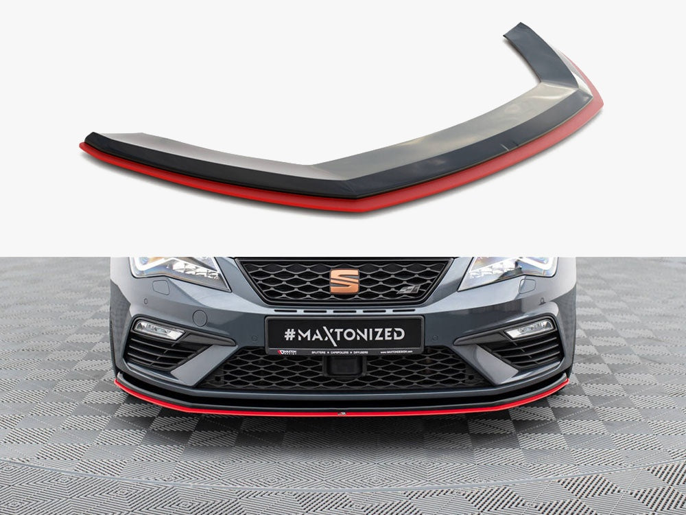 Maxton Design Front Splitter V.3 Seat Leon Cupra / FR Mk3 FL