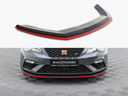 Maxton Design Front Splitter V.3 Seat Leon Cupra / FR Mk3 FL