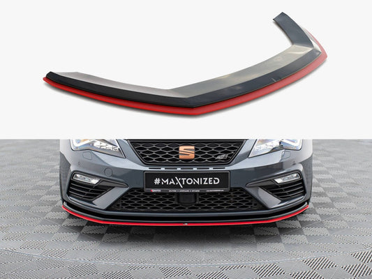 Maxton Design Front Splitter V.3 Seat Leon Cupra / FR Mk3 FL